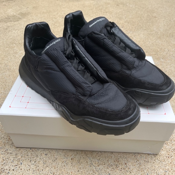 ALEXANDER McQUEEN COURT PADDED LOW SNEAKERS MEN SHOES MADE IN ITALY  EU44 / US11 - Picture 2 of 15